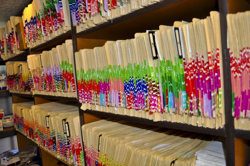 Patient files at Pet Stop Veterinary Clinic