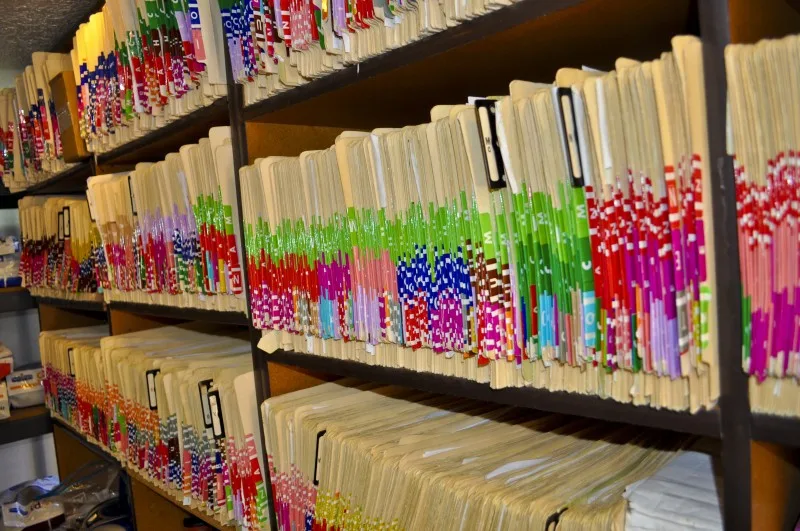 Patient files at Pet Stop Veterinary Clinic