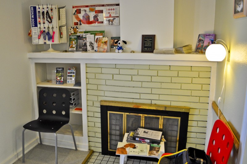 The Pet Stop waiting area