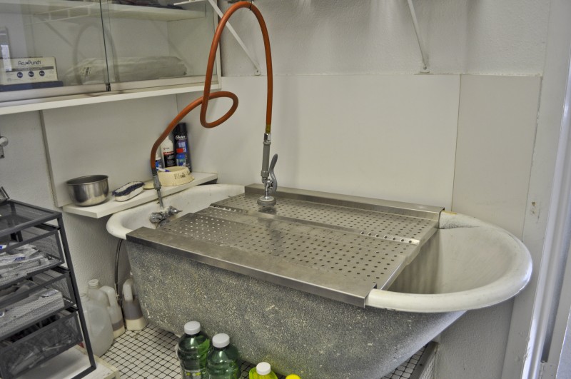 The Pet Stop cleaning station