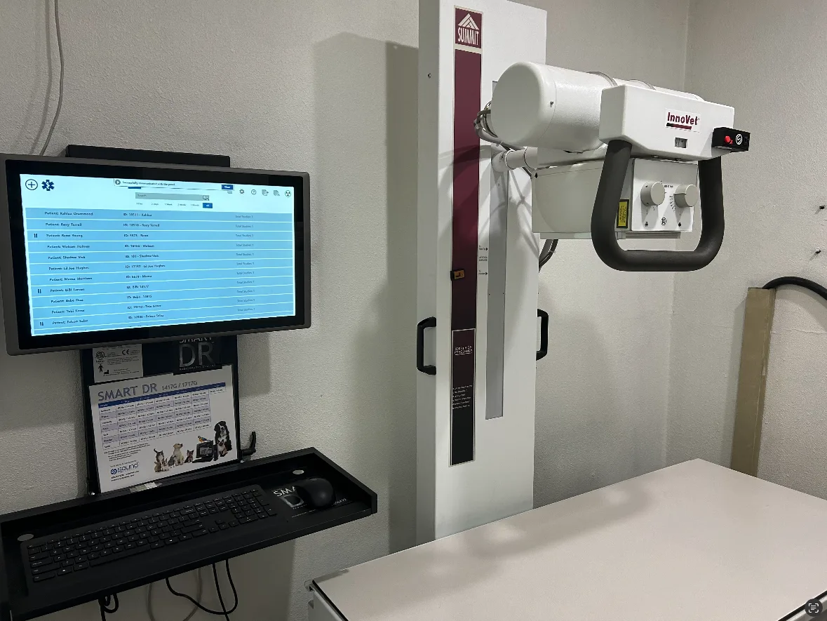 The new imaging machine at Pet Stop Veterinary Clinic